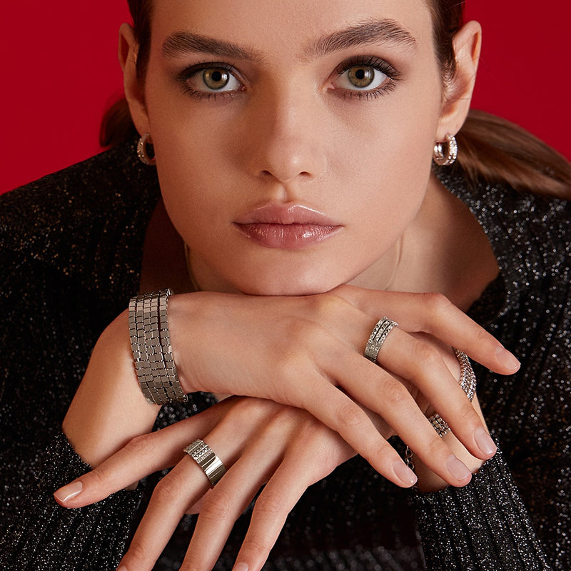 LEGENTLISUR 2 Pezzi Fedine Fidanzamento Coppia Anelli Donna - Foto 5