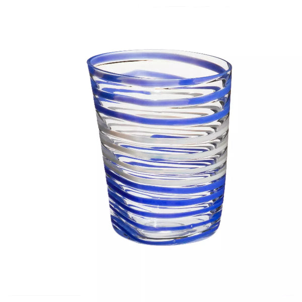 Bicchiere Carlo Moretti Bora Blu e Bianco 10.2x9.4cm 997.41