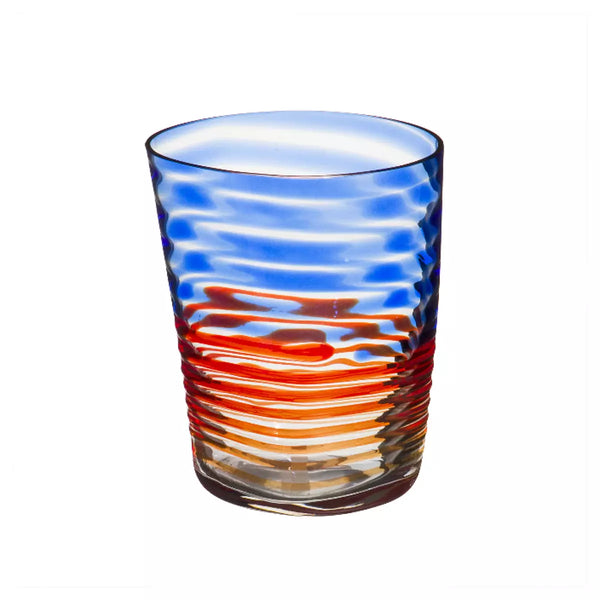 Bicchiere Carlo Moretti Bora Blu e Rosso 10.2x9.4cm 997.43