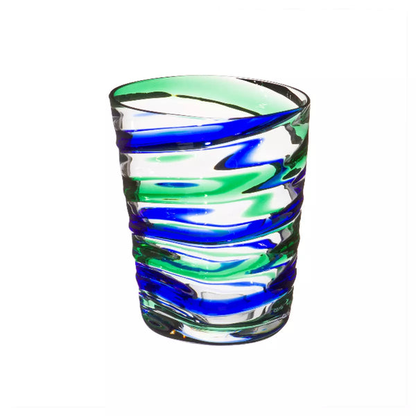 Bicchiere Carlo Moretti Bora Blu e Verde 10.2x9.4cm 997.52