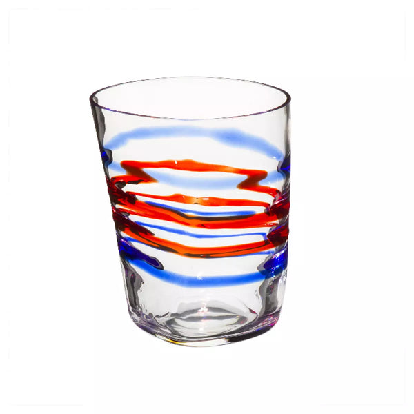 Bicchiere Carlo Moretti Bora Rosso e Blu 10.2x9.4cm 997.44