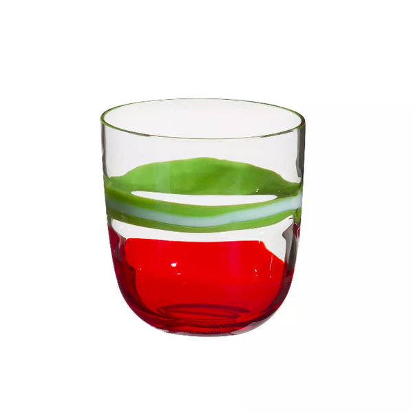 Bicchiere Carlo Moretti I Diversi Rosso e Verde 8.6x8.8cm 14.202.4