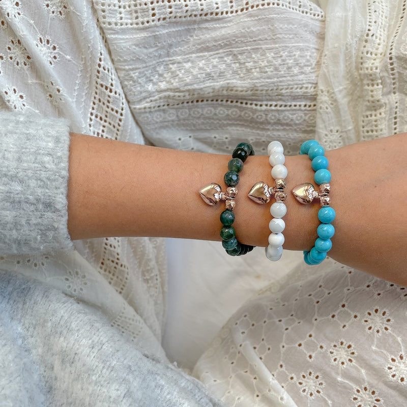 Bracciale Maria Cristina Sterling con Cuore Rosé G1895 – ALFYO