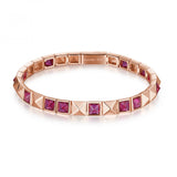 Bracciale Rosato Sondato Cubica Rubino RZCU75