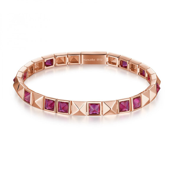 Bracciale Rosato Sondato Cubica Rubino RZCU75