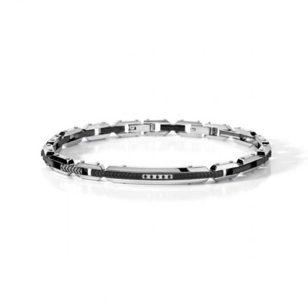 Bracciale Uomo Maglia in Acciaio con Spinello COMETE UBR 457