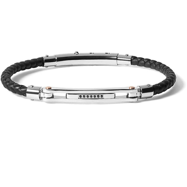 Bracciale Uomo Semirigido in Acciaio con Spinello COMETE UBR 660