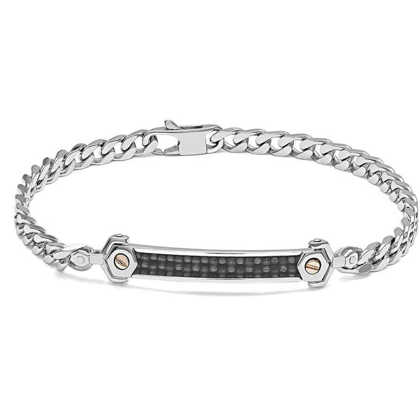 Bracciale Uomo Maglia in Argento COMETE UBR 963Variante 1