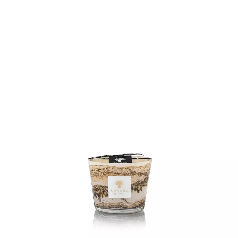 Candela BAOBAB Sand Siloli Marrone, Beige e Sabbia Legnosa con note di Legno di cedro - Fava tonka - Calce 10cm