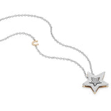 Collana Donna Con Pendente in Oro Bianco con Diamante COMETE GLB 1447