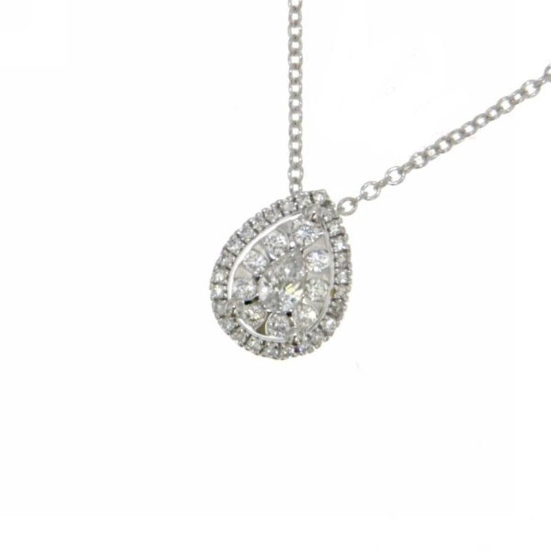 Collana Donna Punto Luce in Oro Bianco con Diamante MIRCO VISCONTI AB828/15