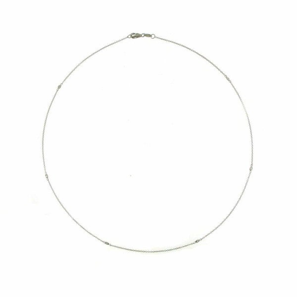 Collana Donna Design in Oro Bianco con Diamante MIRCO VISCONTI Z519/30