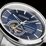 orologio uomo citizen automatico super titanio, solo tempo quadrante blu NH9120-88L Dettaglio