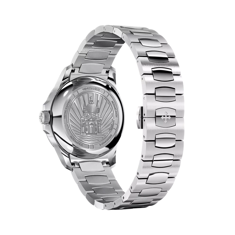 Orologio Donna Venezianico Redentore Madreperla e Diamanti 1121520C cinturino in acciaio lucido e satinato dettaglio 4