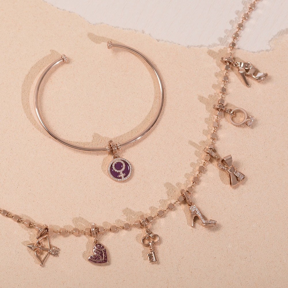 Bracciale Donna In Argento Rosato - BR180