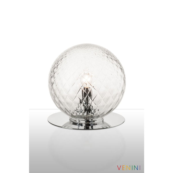 VENINI Lampada da Tavolo Balloton Cristallo in Vetro Soffiato di Murano Variante1