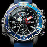 orologio citizen promaster aqualand cronografo, quadrante nero ghiera blu e cinturino in silicone blu BJ2169-08E Variante3