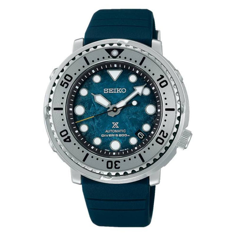SEIKO Prospex Diver Tuna Save The Ocean Blu SRPH77K1 dettaglio