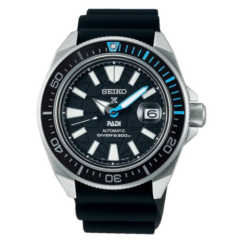 SEIKO Prospex Padi Diver Samurai Automatico Nero SRPG21K1 dettaglio