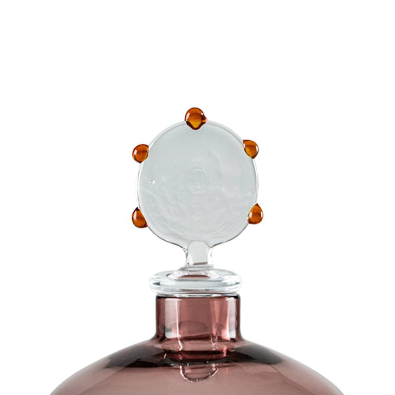 VENINI Tappo di ricambio in vetro soffiato di Murano per vaso monofiore color ametista 100.42 AM