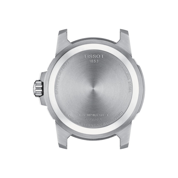 Orologio Tissot Supersport Gent Grigio Cinturino Caucciù Indossato T1256101708100