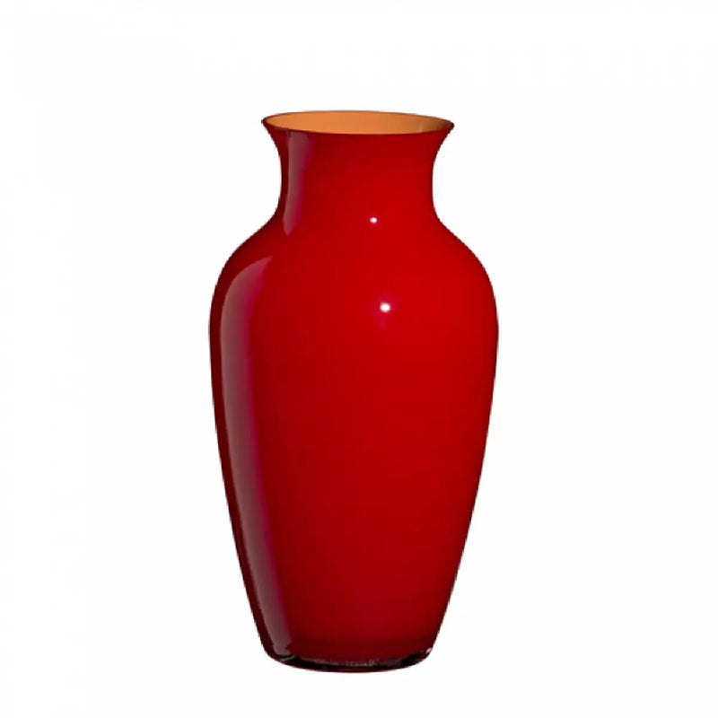 Vaso Carlo Moretti I Cinesi Rosso 29x15.5cm 1973.RA