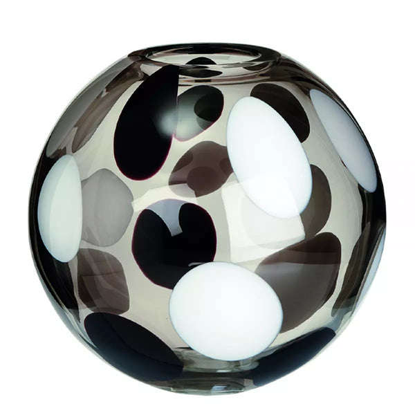 Vaso Carlo Moretti Sfera Nero e Bianco Ed. Limitata 28x30cm