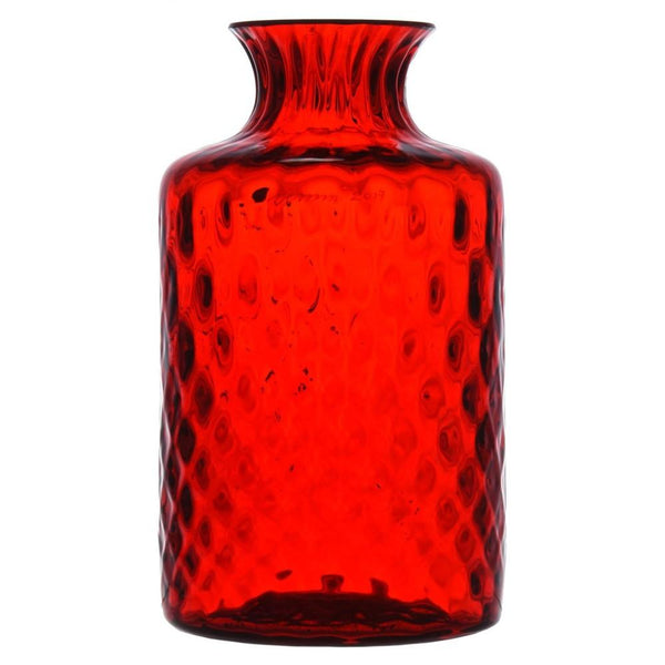 Vaso VENINI Monofiore Rosso in vetro soffiato di Murano 110.06 RV