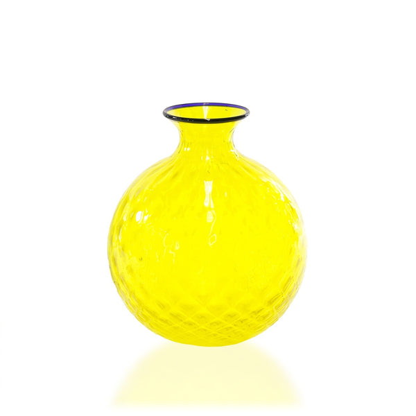 Vaso Balloton Giallo in Vetro di Murano VENINI 10016