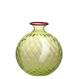 VENINI Vaso Monofiore Balloton Grande Verde in Vetro Soffiato di Murano 100.18