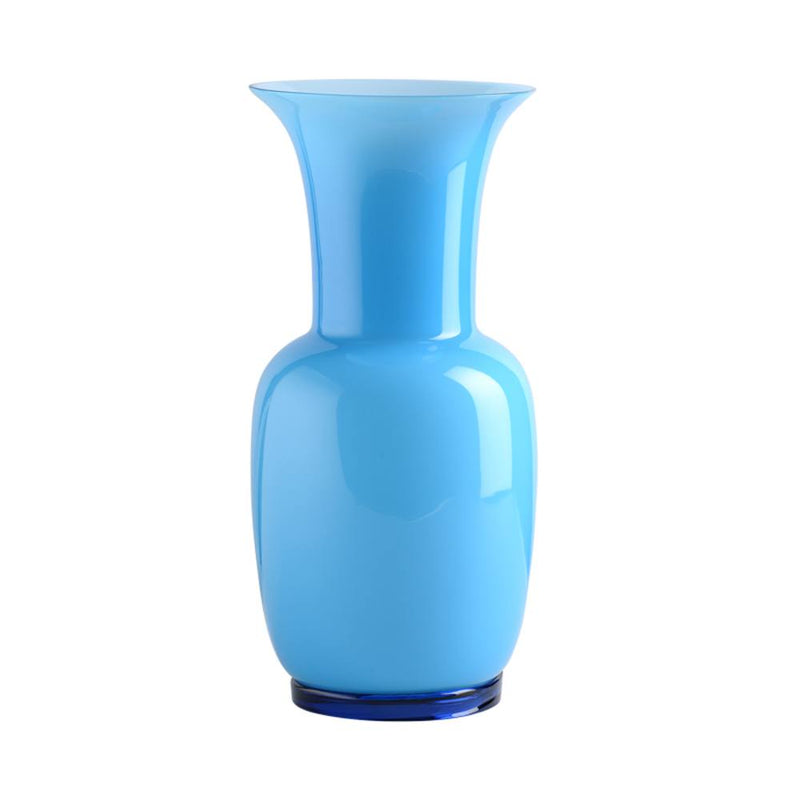 vaso venini opalino grande color acquamare in vetro soffiato di Murano 706.24