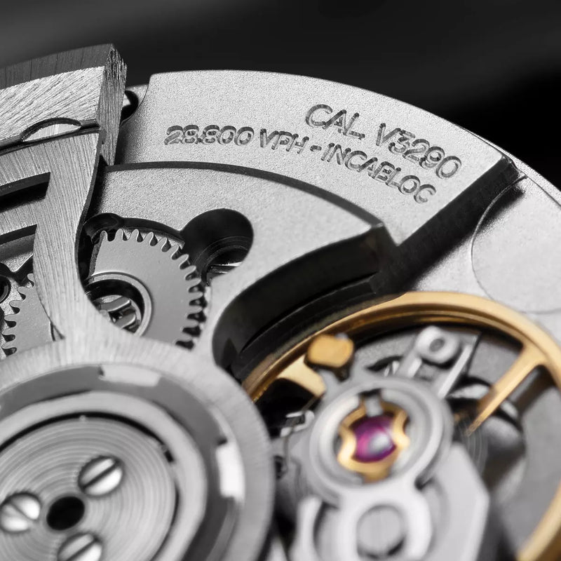 Orologio Venezianico Nereide Gmt 42 mm Ceratung 4821501C cinturino in acciaio lucido e satinato dettaglio 4