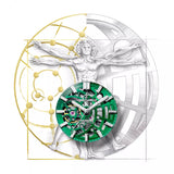 Orologio Venezianico Nereide Ultraleggero 42 mm Verde 3921507 cinturino in gomma dettaglio 4