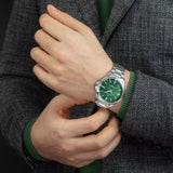 Orologio Venezianico Redentore 40 mm Verde 1221501C cinturino in acciaio lucido e satinato dettaglio 4