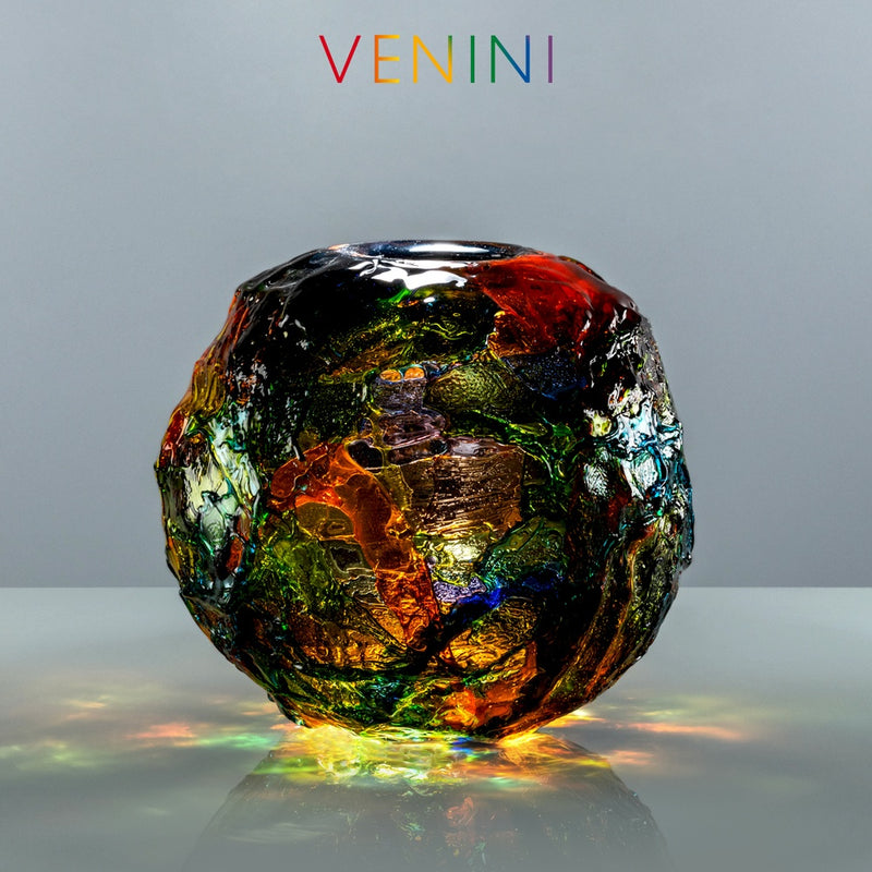 VENINI vaso Geacolor Multicolore in Vetro Soffiato di Murano 792.00 Ambientato