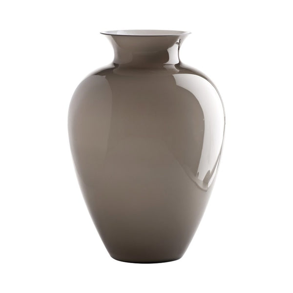 venini vaso labuan grande marrone interno bianco in vetro soffiato di Murano 706.62