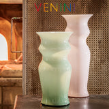 vaso venini odalische grande color rosa cipria in vetro soffiato di Murano 706.81 variante1