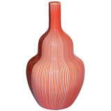 VENINI Vaso Tessuti Rosso Antico in Vetro Soffiato di Murano 524.04