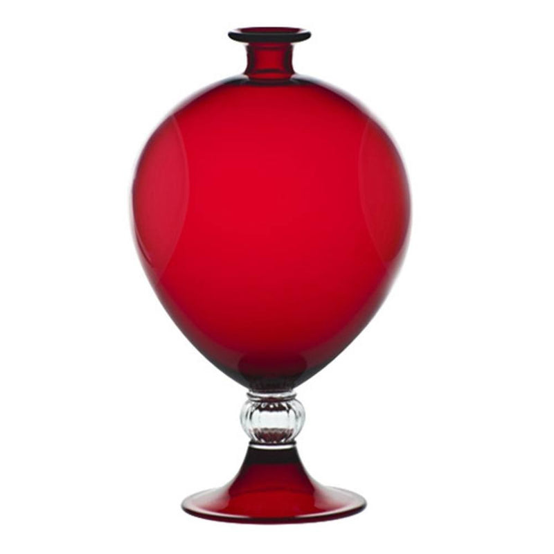 vaso venini veronese rosso in vetro soffiato di Murano 600.01